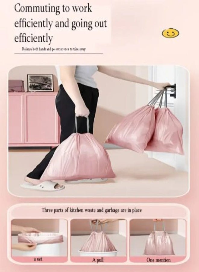 100 Pcs ( 10 rolls) 45x45 cm; Extra Thick & Strong Trash Bags Small Garbage Bags. - Image 4